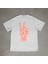 Peace Tasarım Baskılı Beyaz Oversize T-Shirt 1
