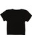 Perfect Baskılı Siyah Crop Top 2