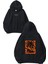 Sun 1 Tasarım Baskılı Oversize Siyah Kapüşonlu Sweatshirt 1