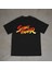 Street Fighter Tasarım Baskılı Siyah Oversize T-Shirt 1