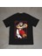 Super Mario Tasarım Baskılı Siyah Oversize T-Shirt 1