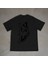 Hunter Tasarım Baskılı Siyah Oversize T-Shirt 1