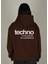 Tech Baskılı Kapüşonlu Sweatshirt 1