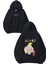 Dumbo Tasarım Baskılı Oversize Siyah Kapüşonlu Sweatshirt 1
