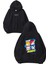 Team Sonic Tasarım Baskılı Oversize Siyah Kapüşonlu Sweatshirt 1