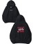 Sweet Girls Club Tasarım Baskılı Oversize Siyah Kapüşonlu Sweatshirt 1