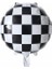 18 ınc damalı yuvarlak folyo balon 1