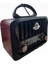Kahverengi Büyük Boy Nostaljik Radyo, Bt/usb/fm, Şık ve Kullanışlı Tasarım 1