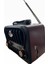 Kahverengi Büyük Boy Nostaljik Radyo, Bt/usb/fm, Şık ve Kullanışlı Tasarım 2
