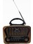 Kahverengi Büyük Boy Nostaljik Radyo, Bt/usb/fm, Şık ve Kullanışlı Tasarım 5
