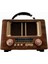 Kahverengi Büyük Boy Nostaljik Radyo, Bt/usb/fm, Şık ve Kullanışlı Tasarım 6
