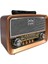 Kahverengi Nostalji Bluetooth Radyo, Usb/sd/fm, Müzik Kutusu, Retro Tasarım 3
