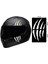 Motorsiklet Kask Pençe Beyaz Sticker 9X16 cm 1