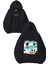 Vacation Tasarım Baskılı Oversize Siyah Kapüşonlu Sweatshirt 1