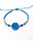 Süryani Nazar Çek Cam ve Dorika Boncuklu Mavi Bileklik 2