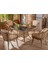 Eyfel Rattan Masa Takımı 4+1 Cappuccino 1