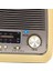 Kahverengi Eskitme Retro Radyo, Bluetooth, Fm, Sd, Aux, Kartlı, Çok Renkli 4