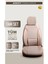 Nissan Skystar Uyumlu Yarı Deri Oto Koltuk Kılıfı 5 Li Set Alta Bej 4