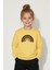 Kız Çocuk %100 Pamuk Gökkuşağı Süzeneli Sweatshirt - 1021 1