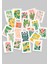 Çiçek & Botanik Temalı Pul Sticker Seti 20'li - Bullet Journal Ajanda Scrapbook 1