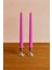 Home Luma 2'li Pembe Renk Şamdan Mum 1
