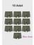 10 Adet Haki Soft Elastan Erkek Boxer %90 Pamuk %10 Elastan 1