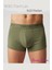 10 Adet Haki Soft Elastan Erkek Boxer %90 Pamuk %10 Elastan 2