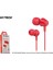 Hytech HY-XK30 Mobil Telefon Uyumlu Kırmızı Kulak Içi Mikrofonlu Kulaklık 1