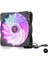 Hadron HDX1519 12CM Kasa Fanı Performans 4pin Rgb Siyah 1