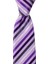 Lila Çizgili 8 cm Genişliğinde Klasik Kravat 2