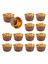 50pcs alüminyum folyo kek bardakları tek kullanımlık çörek astarları pişirme fincanları alüminyum cupcake ucu tava ramekin tutucuları küçük puding fincanları + kahverengi (Yurt Dışından) 6