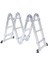 Elmas Serisi - 2.70 Metre 2x4 Çok Amaçlı Akrobat Merdiven Alüminyum Endüstriyel Katlanır Profesyonel 8