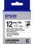 Epson LK-4WBQ Ütüyle Transfer Beyaz Üzeri Siyah 12MM 9metre Etiket 1