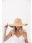 Kadın Lna Natural Çiçek Detaylı Hasır Şapka 1