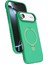 Apple iPhone 17 Air Regal Magsafe Standlı Kapak - Yeşil 1