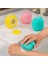 Hazneli Silikon Fırçalı Duş Jeli -Vücut Temizleme Kesesi - Peeling - Banyo Lifi 2