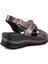 Hakiki Deri Günlük Rahat Düğüm Tasarım Sandalet Bronz D-1111 2