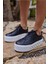 Sarah Kadın Siyah Gercek Deri Sneaker 5