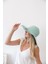 Kadın Vlt Mint Yazı Detaylı Kadın Hasır Şapka 3