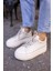 Rold Kadın Bej Gercek Deri Sneaker 3