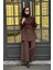 Nurcan Çetin Pantolonlu Takım 25573 Kahve 1