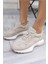 Hailey Kadın Bej Gercek Deri Gercek Suet Sneaker 7
