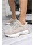 Hailey Kadın Bej Gercek Deri Gercek Suet Sneaker 8