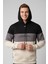 Erkek Siyah-Gri Dar Kesim Süet Kumaş Sweatshirt – Kapüşonlu & Şık Tasarım Sweatshirt 2608510 1