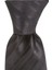 Koyu Gri Çizgili 7,5 cm Genişliğinde Ipek Kravat 2