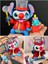 Stitch Premium Seri Büyük Boy Figür 11 cm Aksesuarlı Parçalar Palyaço ve Melek Kostümlü 2'li Set 2