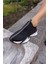 Bareto Kadın Siyah Dalgıc Kumaş Sneaker 3