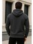 Erkek Kışlık Oversize Füme Kapsonlu Fermuarli Sweat 6