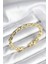Zincir Model Gold Renk Pirinç Kadın Bileklik - TJ-BB8016 1