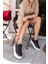 Cupy Kadin Siyah Gercek Deri Eva Taban Sneaker 6